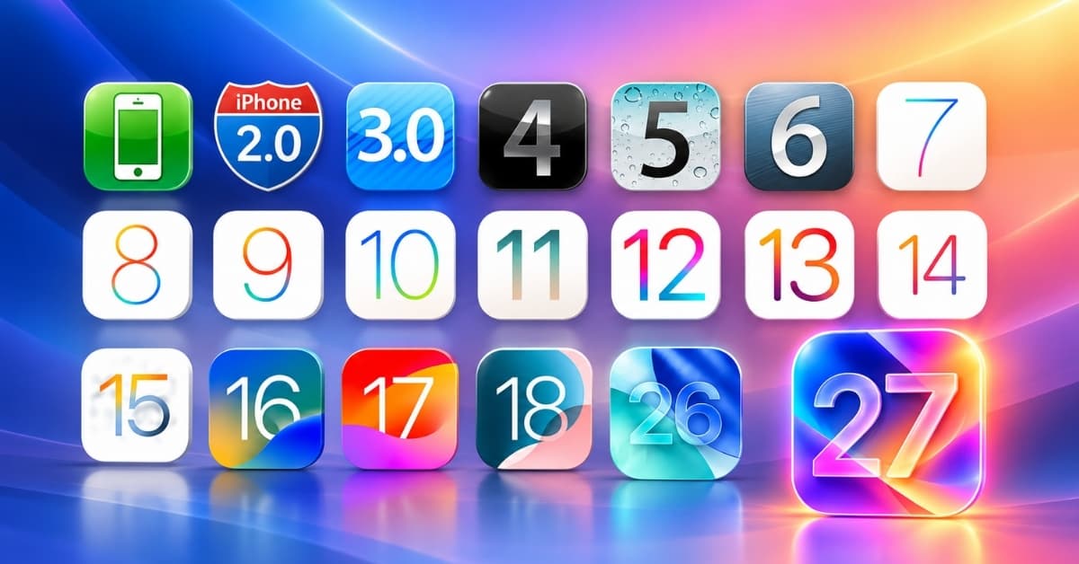 iOS history: Every version from iPhone OS 1 to iOS 27 explained
