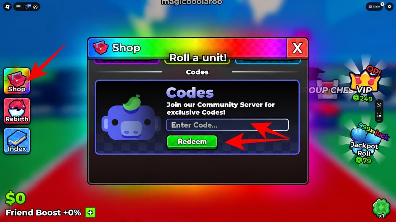 Redeem Anime Dice codes in Roblox