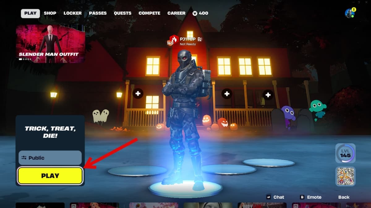 trick treat die play tab fortnite