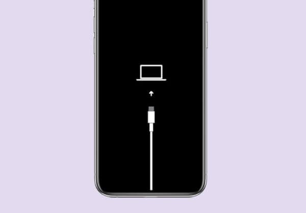 iPhone restore screen.