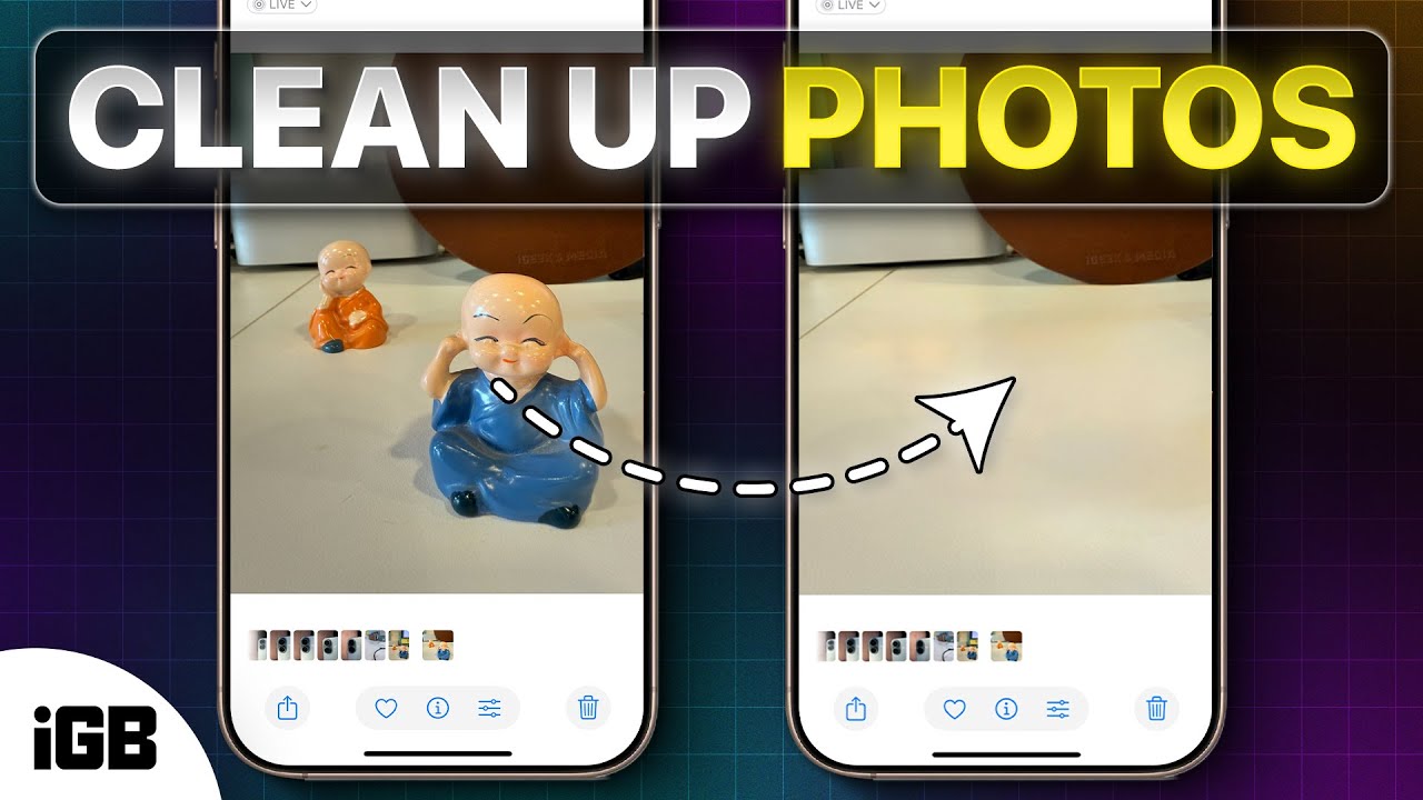 iOS 18: How to Remove Objects from Photos with Clean Up tool 🔥