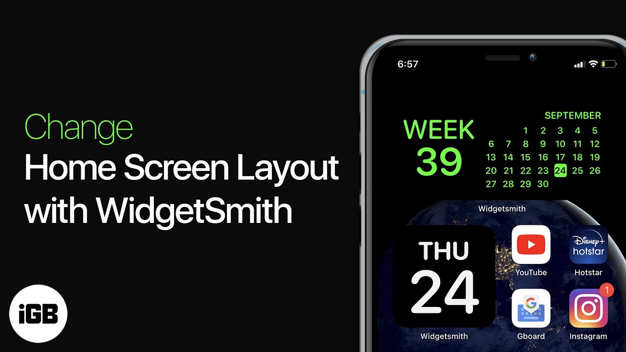 Customize iPhone Home Screen with WidgetSmith