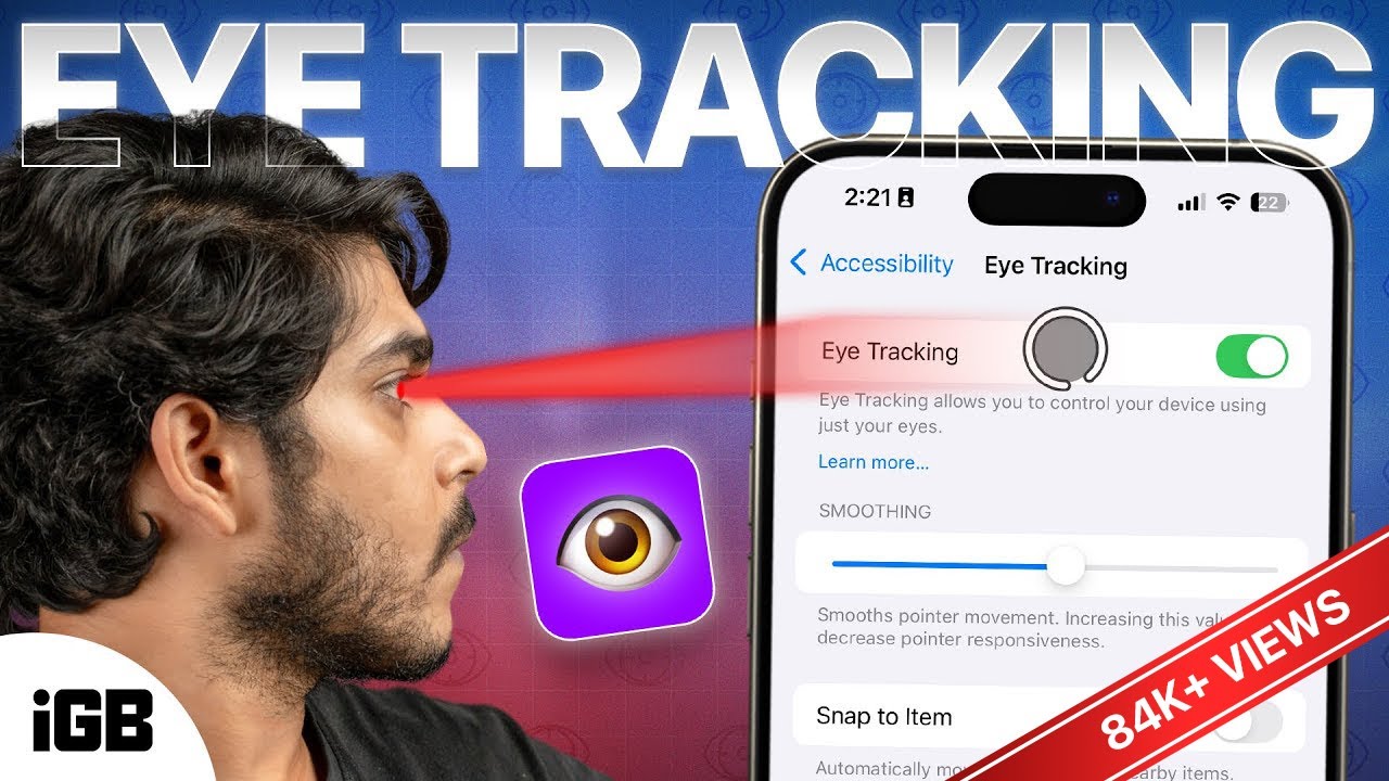 How to Use iOS 18 Eye Tracking on iPhone and iPad 👁️ 📱 👁️