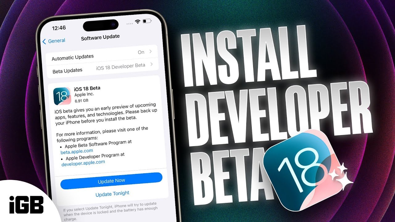 How to Download iOS 18 Developer Beta 1 on iPhone? 😍🔥 #wwdc2024