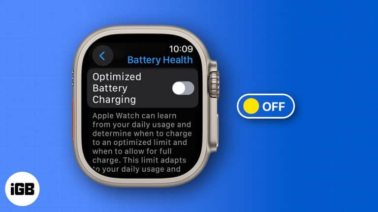 How to turn off Optimized Battery Charging on Apple Watch