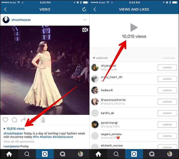 Check Instagram Video Views on iPhone or iPad