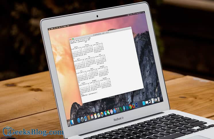 How to View Calendar on Mac Using Terminal
