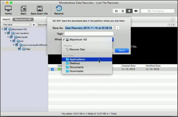 Recover files from Memory card using Wondershare