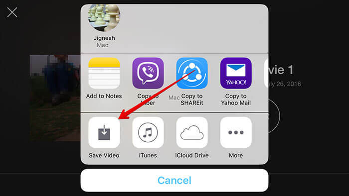 Change Vertical Videos on iPhone-iPad using iMovie