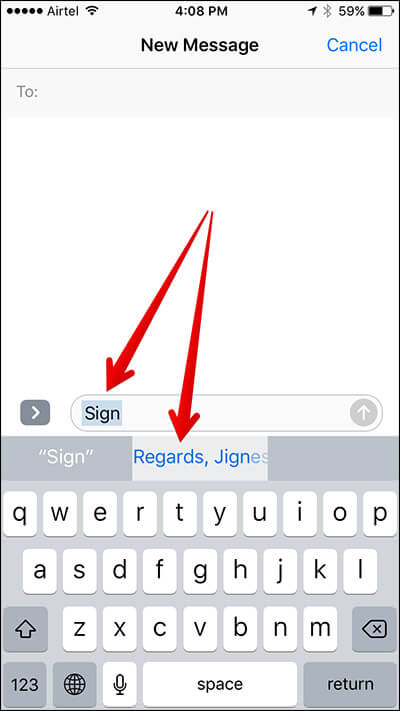 How to Add Signature in Messages App on iPhone and iPad - 53