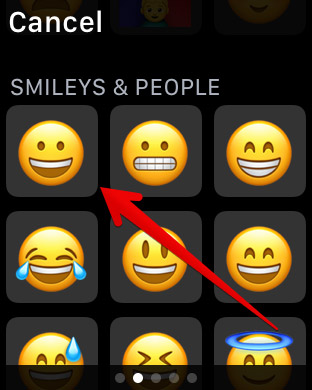 Send Emoji on Apple Watch