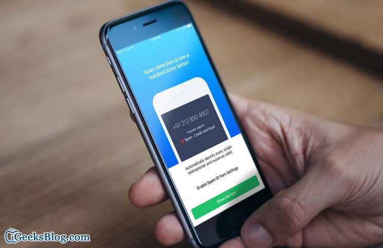 How to enable call blocking identification on iphone using truecaller