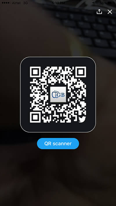 How to Use Twitter QR Code on iPhone - 58