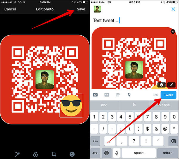 How to Use Twitter QR Code on iPhone - 24