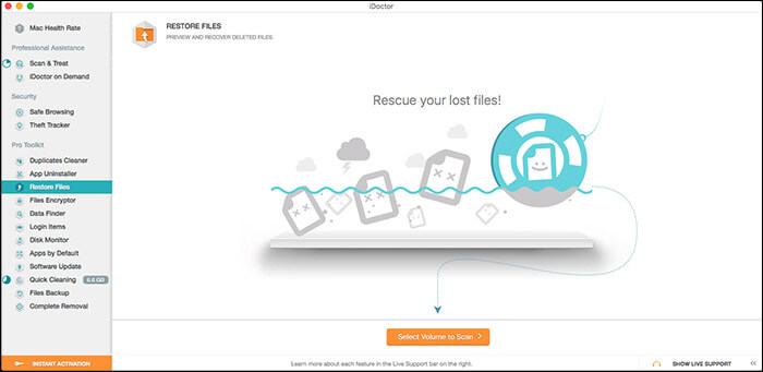 Restore Delete Files on Mac with iDoctor