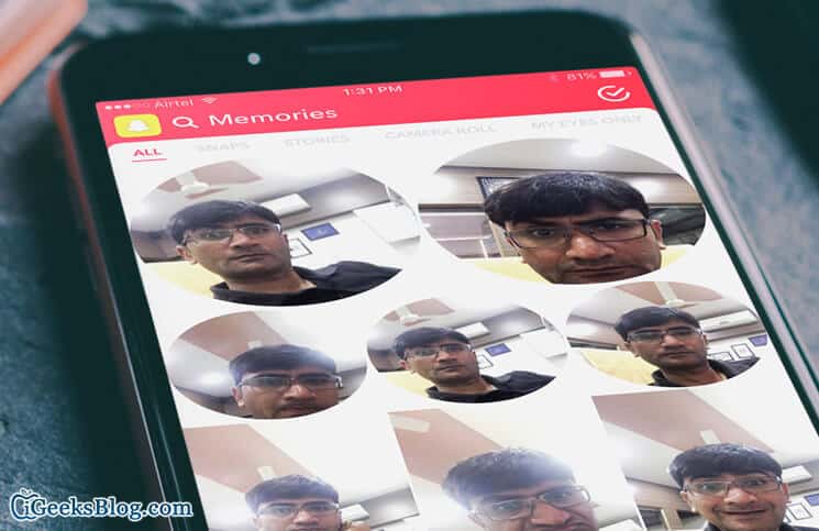 How to Use Memories in Snapchat on iPhone and iPad