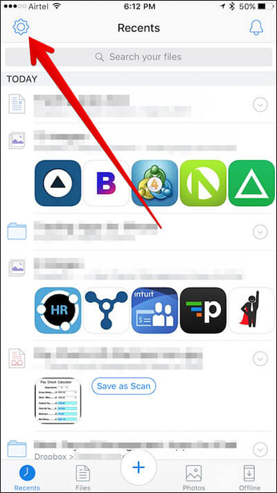 How to Clear Dropbox Cache on iPhone and iPad - 84