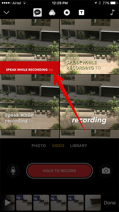 How to Add and Edit Live Title in Clips App on iPhone - 23