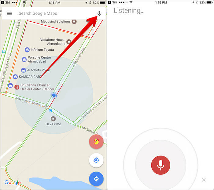 Use Siri with Google Maps on iPhone