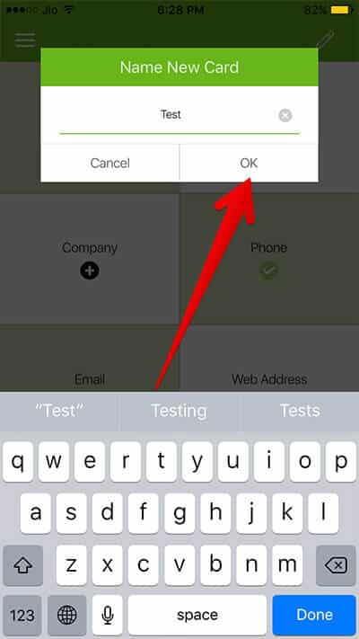 how to create multimedia digital business card on iphone and ipad