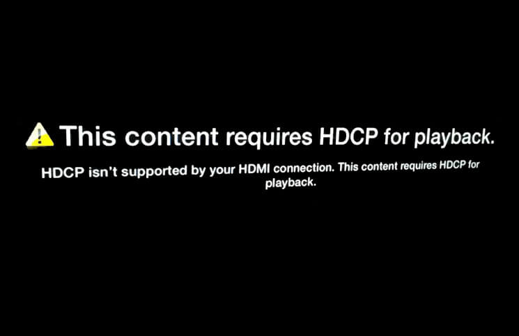 Hdcp error on apple tv