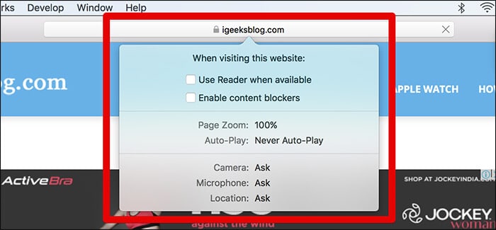 Website customization options in macos high sierra Website Customization Options in macOS High Sierra