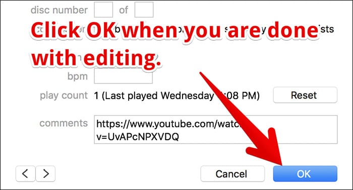 How to Edit Music Metadata in iTunes on Mac and Computer - 6
