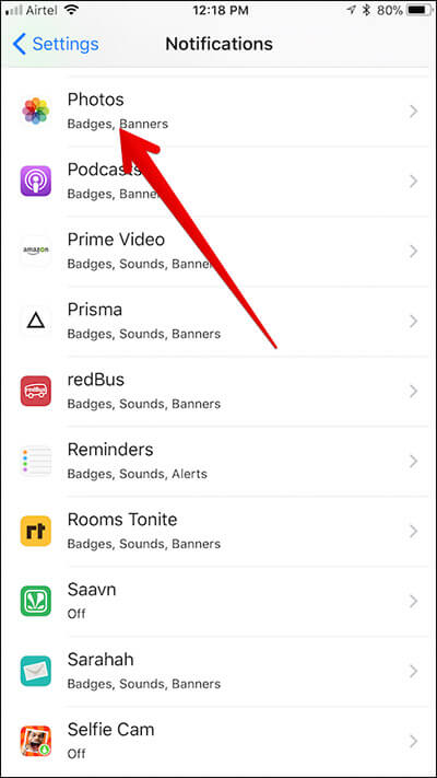 How to Disable Shared Photo Stream Notifications - 98