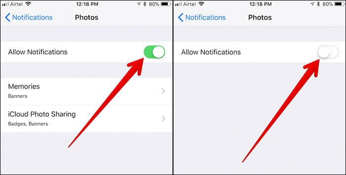 How to Disable Shared Photo Stream Notifications - 1