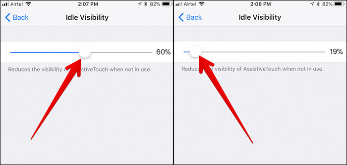 How to Reduce Visibility of AssistiveTouch on iPhone and iPad - 41