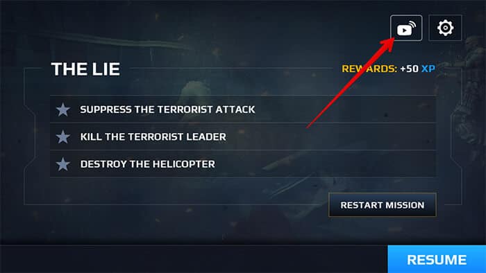 Tap on broadcast button in game on iphone Tap on Broadcast Button in Game on iPhone