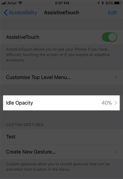 How to Reduce Visibility of AssistiveTouch on iPhone and iPad - 68