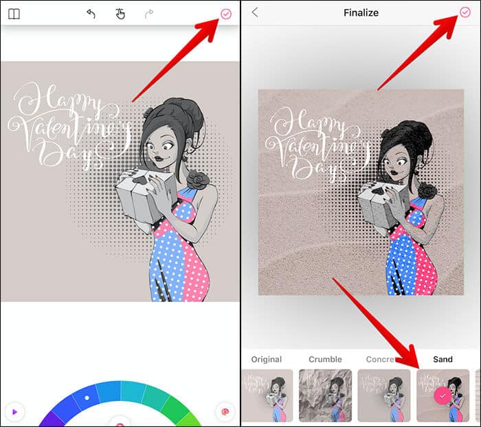 Customize Artwork in Colorgram App