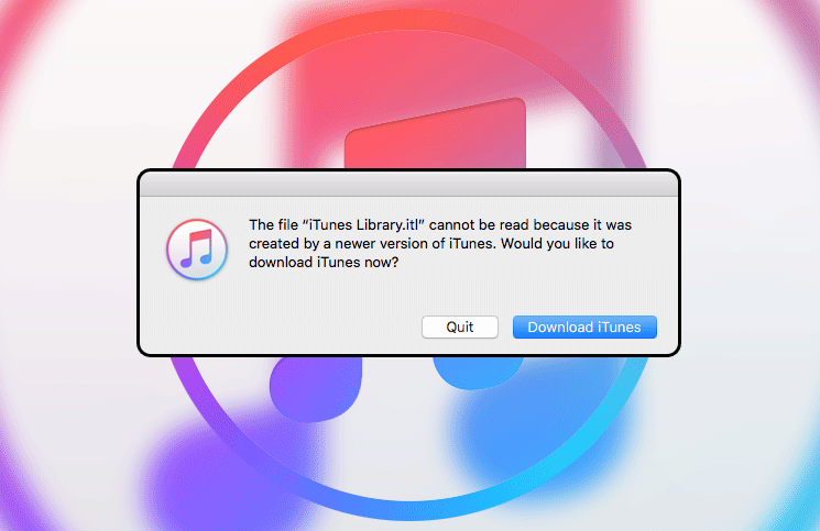 iTunes Library.itl Cannot Be Read Error on Mac and Windows PC