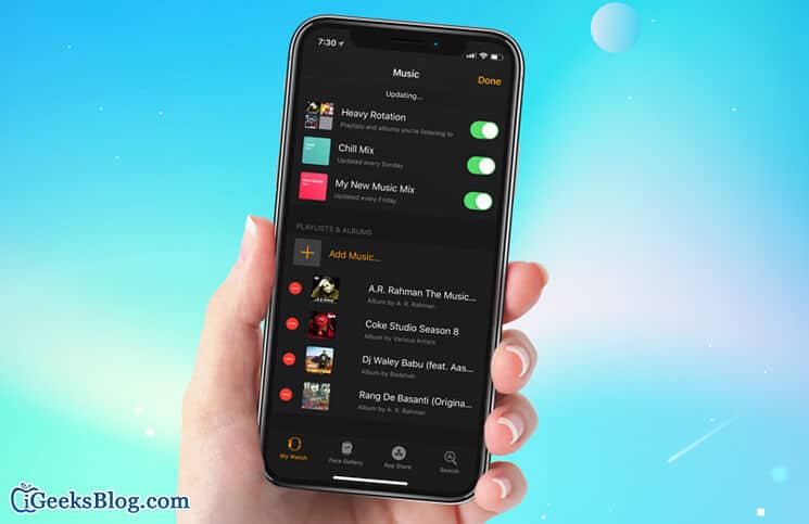 How to Sync Playlists from iPhone to Apple Watch