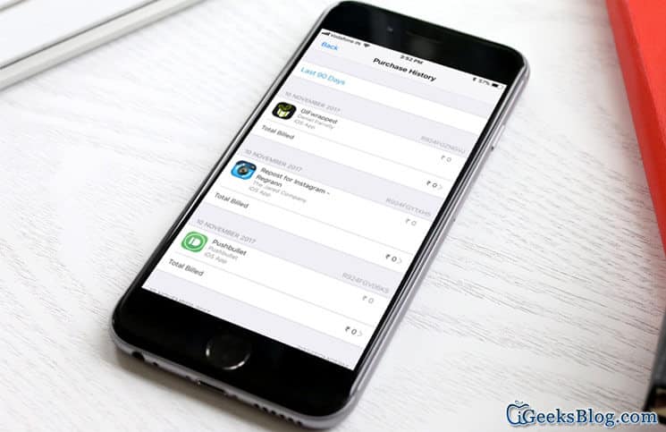 How to view detailed app store and itunes purchase history directly from iphone and ipad