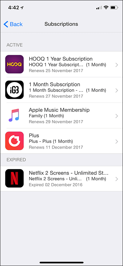 View App Store Subscriptions Status on iPhone and iPad