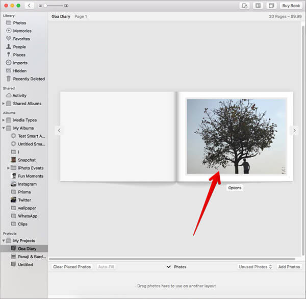 Adjust Photo for Photo Book on Mac