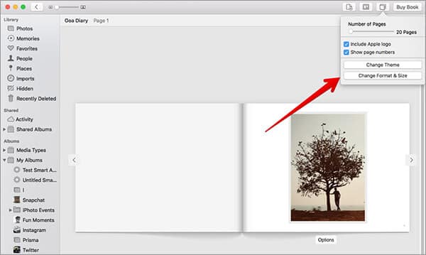 Change Album Theme in Photos App on Mac