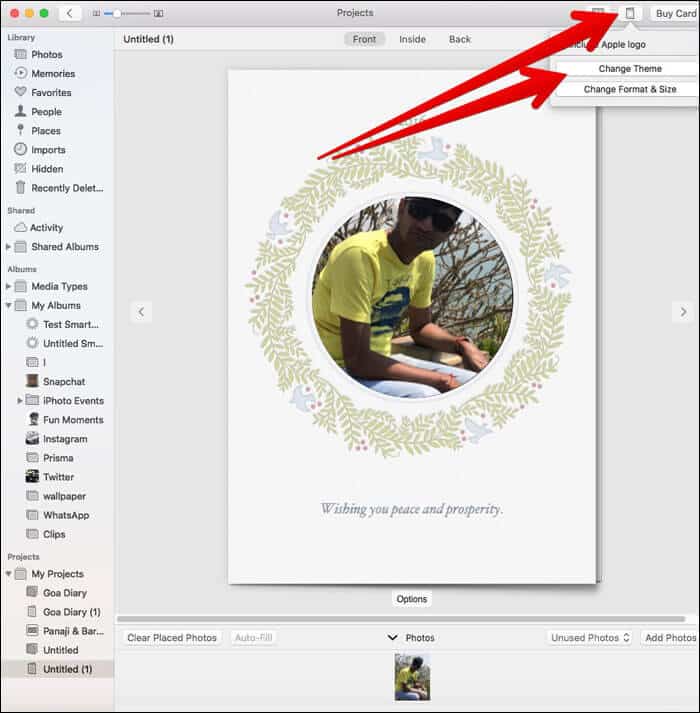 Change the Card Theme in Photos App on Mac