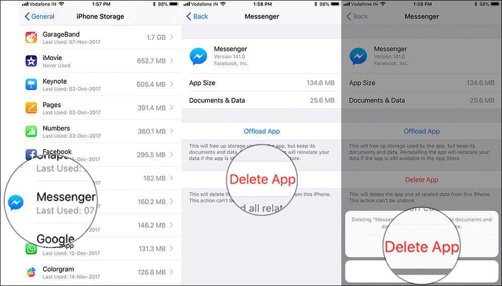 Delete Apps from iPhone or iPad