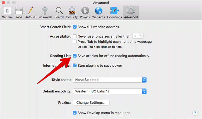 Save articles for offline reading automatically in safari on mac Save articles for offline reading automatically in Safari on Mac
