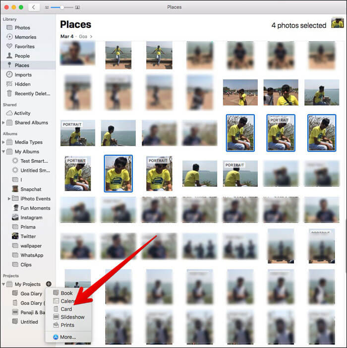How to Make A Card In The Photos App on Mac - 97