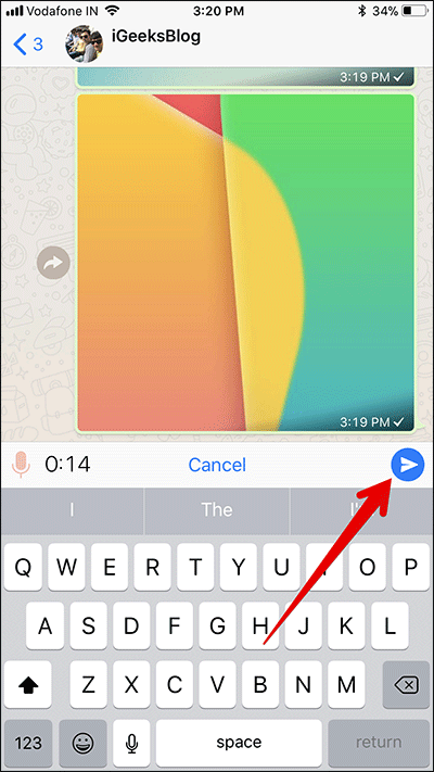 How to Record Long Voice Message in WhatsApp on iPhone - 49