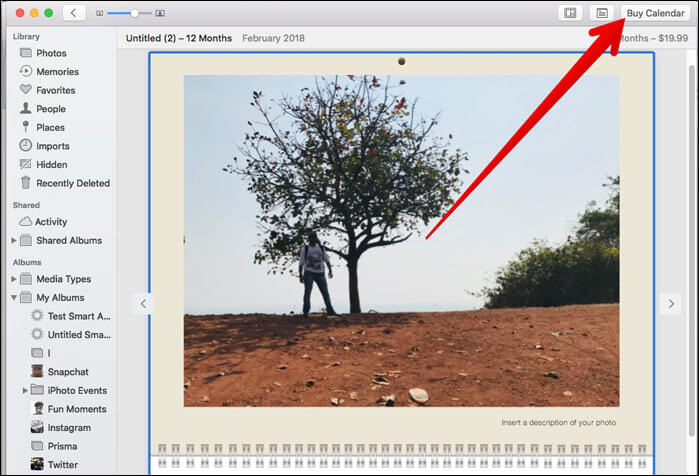 How to Create A Custom Calendar In Photos app on Mac - 8