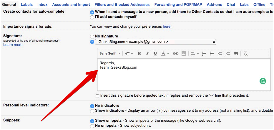 Create Signature for Gmail on Mac or Windows PC