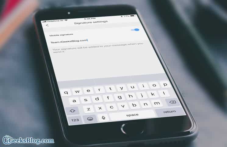 How to create gmail signature on iphone android and pc