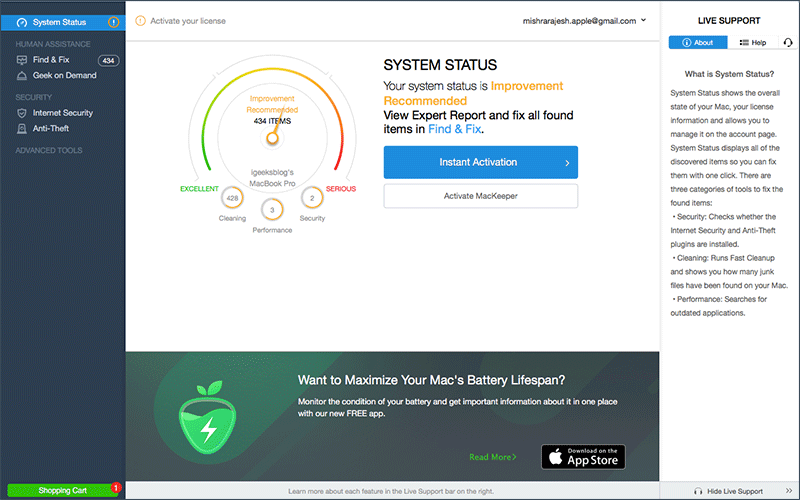 MacKeeper for Mac   Cleaning and Optimization Tool - 66