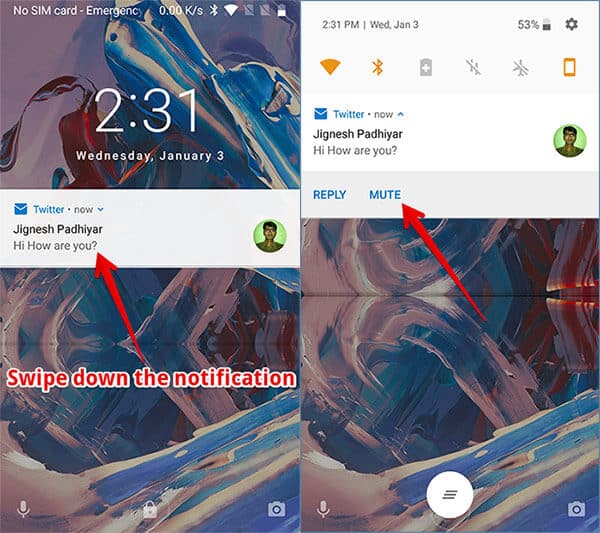 Mute Twitter Direct Message Notifications from Android Lockscreen