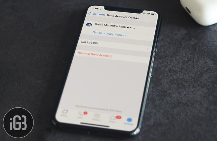 Change or Remove WhatsApp Payment Bank Account on iPhone - 38
